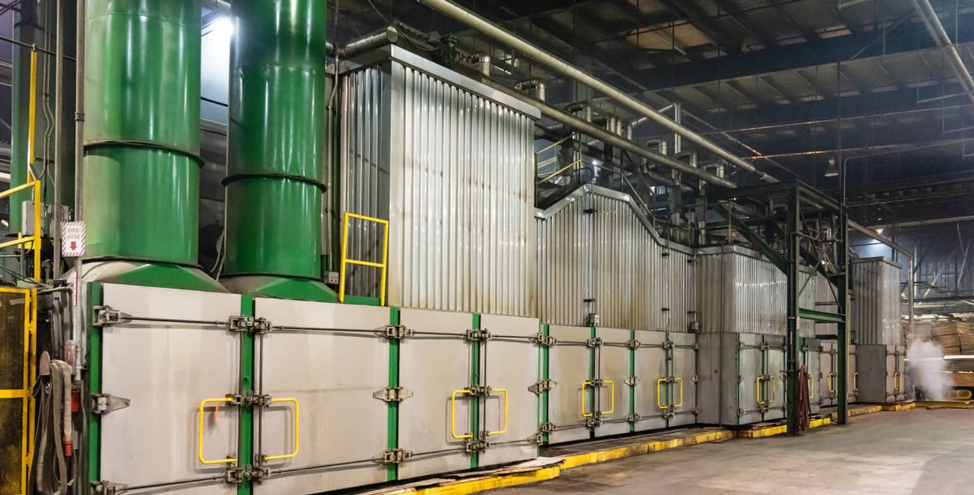 Dyer for plywood products