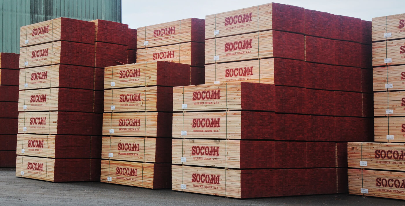 stacks of kiln dried south coast lumber